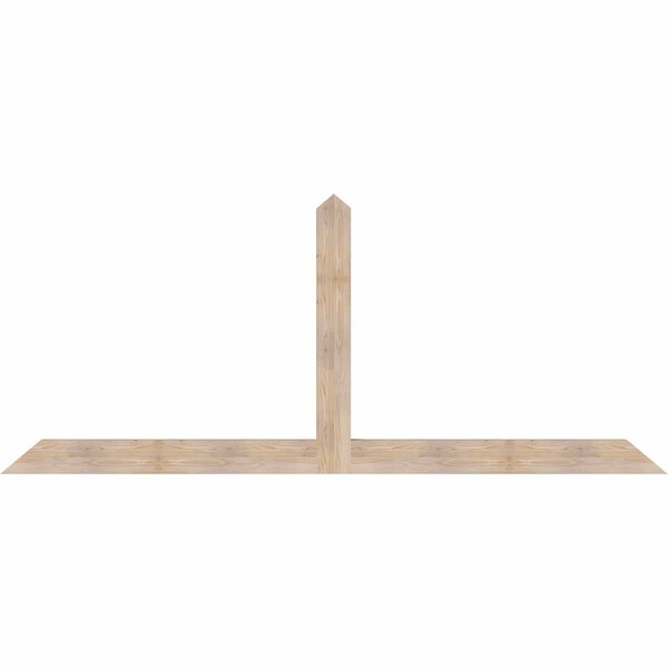 Ekena Millwork Portland Smooth Timber Gable Bracket, Douglas Fir, 108"W x 45"H x 3 1/2"D x 5 1/2"F, 10/12 Pitch GBW108X45X0406POR00SDF - main